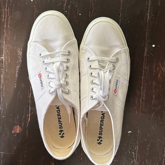 Superga Bright White Lace-Up Sneakers - Picture 2 of 8